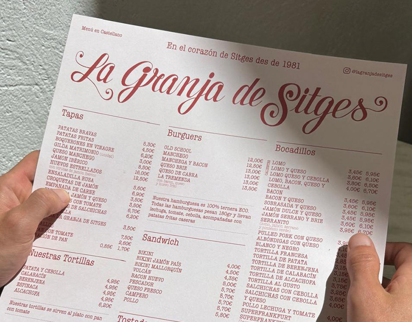 Bistro-Design-Menu-La-Granja-de-Sitges